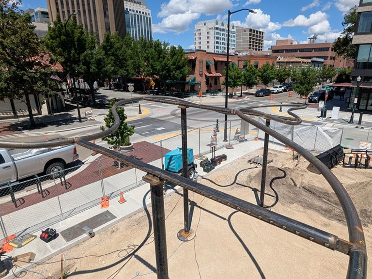 Skyriver installation ariel view Boise, Idaho